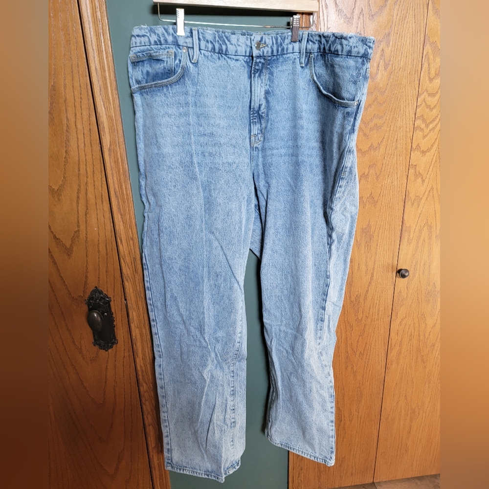 Good American 90's Loose Blue Jeans